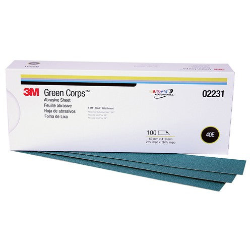 ‎3M Green Corps Stikit Production Sheet 02231 40 2-3/4″ × 16 1/2″ - Makers Industrial Supply