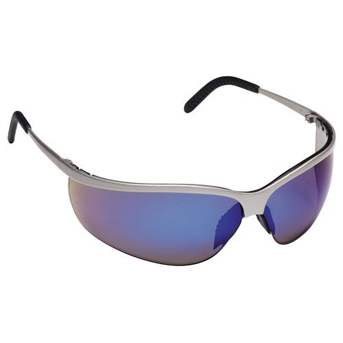 ‎3M Metaliks Sport Protective Eyewear. 11540-10000-20 Blue Mirror Lens Nickel Frame - Makers Industrial Supply