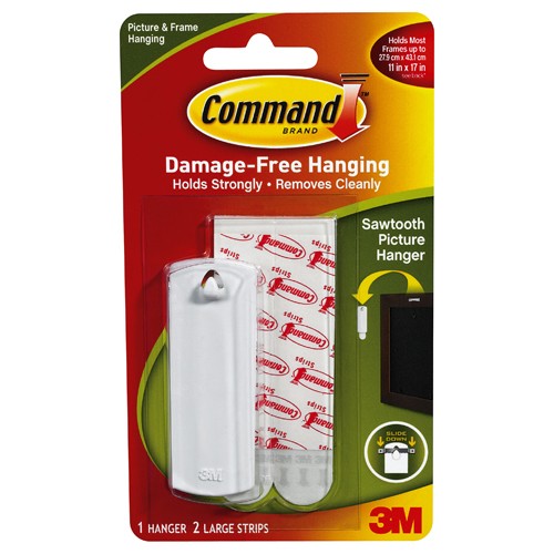 Command Sawtooth Picture Hanger 17040ES - Exact Industrial Supply