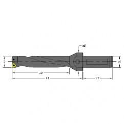 UD-1000-4D-100 - 1" Dia - Indexable Drill - Coolant Thru - Makers Industrial Supply