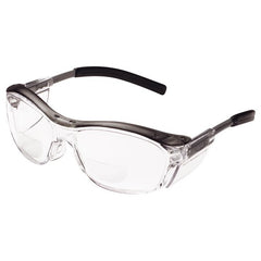 ‎3M Nuvo Reader Protective Eyewear 11435-00000-20 Clear Lens Gray Frame +2.0 Diopter - Makers Industrial Supply