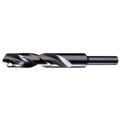 ‎1-17/64 RHS / RHC HSS 118 Degree Radial Point 1/2″ Reduced Shank Silver & Deming Drill - Steam Oxide - Exact Industrial Supply