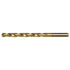 7/64 RHS / RHC HSS-CO 8% (M42) 135 Degree Split Point Heavy Duty Cobalt Drill - TiN - Exact Industrial Supply