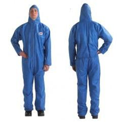 4215 2XL BLUE DISPOSABLE COVERALL - Makers Industrial Supply