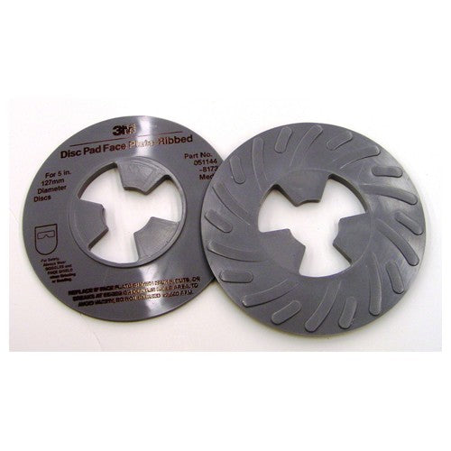 3M Disc Pad Face Plate Ribbed 81734 5″ Medium Gray - Makers Industrial Supply