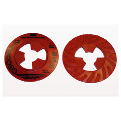 ‎3M Disc Pad Face Plate Ribbed 28443 4-1/2″ Extra Hard Red - Makers Industrial Supply