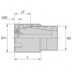 LABER16M COOLANT LOCKNUT - Makers Industrial Supply