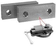 Machinable Aluminum and Steel Vice Jaws - SBM - Part #  VJ-660 - Makers Industrial Supply