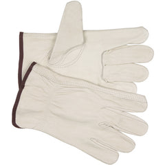 Full Leather/Keystone Thumb 3213 Unlined Drivers Gloves - Size Large - Makers Industrial Supply