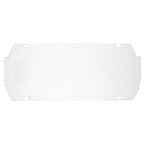 Double Matrix Faceshield - Clear Acetate 7 × 16 3/4″ / 0.040″ Thick - Makers Industrial Supply