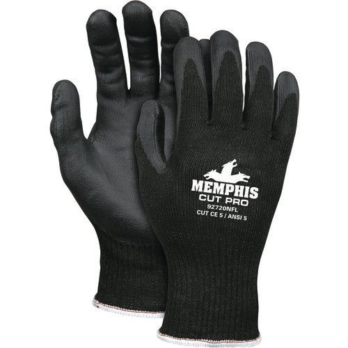 MCR Safety Cut Pro Glove - 10 Gauge HyperMax Shell - Nitrile Foam Coated Palm and Fingertips - Size X-Large - Makers Industrial Supply