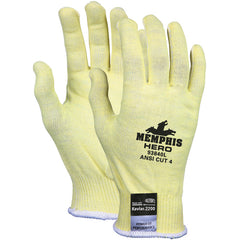 MCR Safety Cut Pro Hero Gloves - 13 Gauge Kevlar / Stainless Steel / Spandex - Uncoated Fiber - Size Medium - Makers Industrial Supply