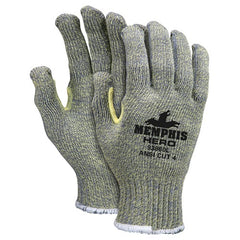 MCR Safety Cut Pro Gloves - 7 Gauge - Hero Technology - Uncoated Fiber - Size Medium - Makers Industrial Supply