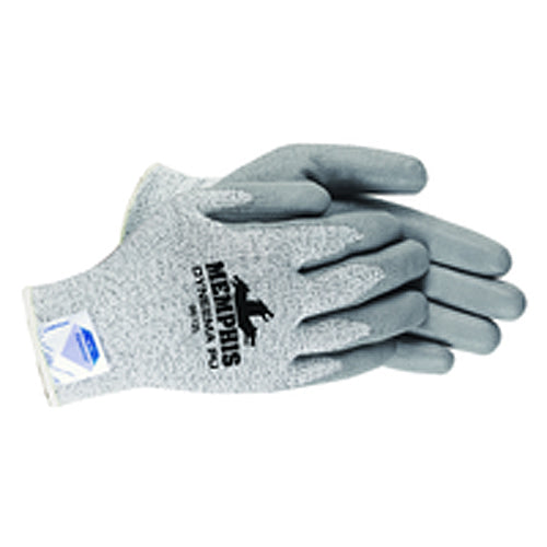 MCR Safety Cut Pro Gloves - 13 Gauge Dyneema Diamond Technology - PU Palm Coating - Size Large - Makers Industrial Supply