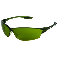 Safety Glasses - Green Filter 3.0 Lens - Green Frame - LW2 Style - Makers Industrial Supply