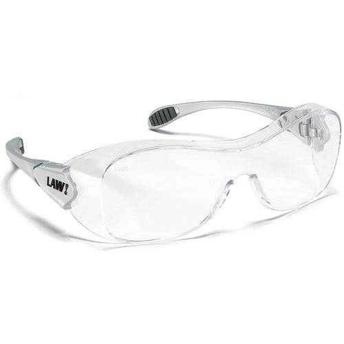 Safety Glasses - Clear Anti-Fog - Steel Color - OTG Style - Makers Industrial Supply