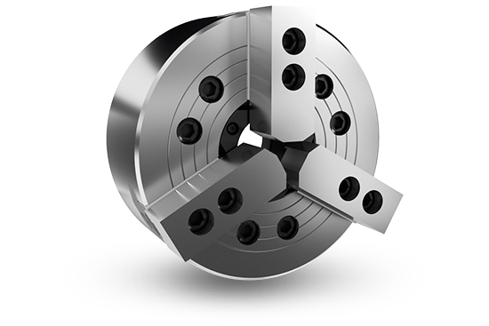 Auto Strong N-200A Series 3-jaw through-hole power chuck (adapter included) - Part # N-205A4 - Exact Industrial Supply