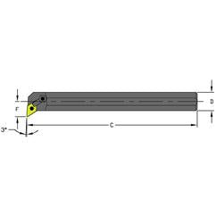 S16S MDUNL3 Steel Boring Bar - Makers Industrial Supply