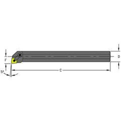 A32V MCLNL4 Steel Boring Bar w/Coolant - Makers Industrial Supply