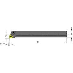 A20U MWLNL4 Steel Boring Bar w/Coolant - Makers Industrial Supply