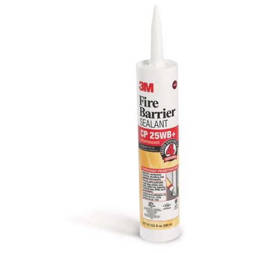 3M Fire Barrier Sealant CP 25WB+ Red 10.1 fl oz Cartridge - Makers Industrial Supply