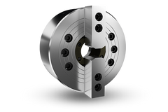 Auto Strong NT-200 Series 2-jaw through-hole power chuck (adapter excluded) - Part # NT-218 - Exact Industrial Supply