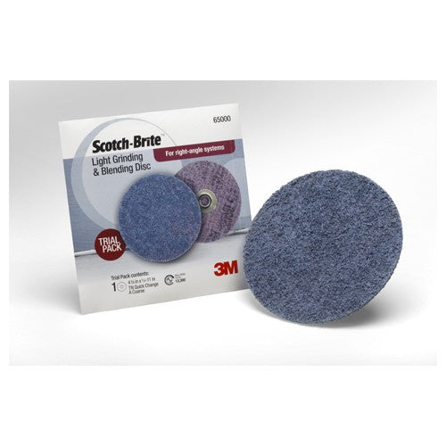 ‎Scotch-Brite Light Grinding and Blending Disc 65000 TN Quick Change 4-1/2″ x NH Super Duty A CRS Single Pack - Makers Industrial Supply