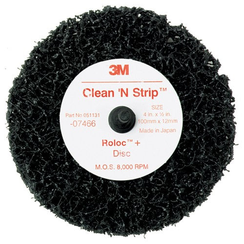 Scotch-Brite Roloc + Clean and Strip Disc 7466 4″ × 1/2″ S XCS - Makers Industrial Supply