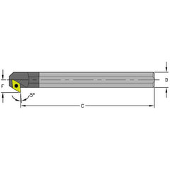 E10S SDXCL2 Coolant Thru Carbide Boring Bar - Makers Industrial Supply