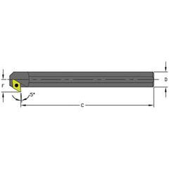 A08M SDXCL2 Steel Boring Bar w/Coolant - Makers Industrial Supply