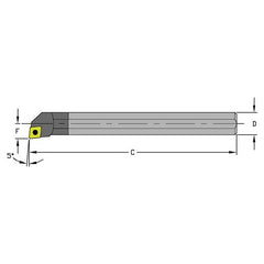 E10Q SCLPL2 Solid Carbide Boring Bar w/Coolant - Makers Industrial Supply