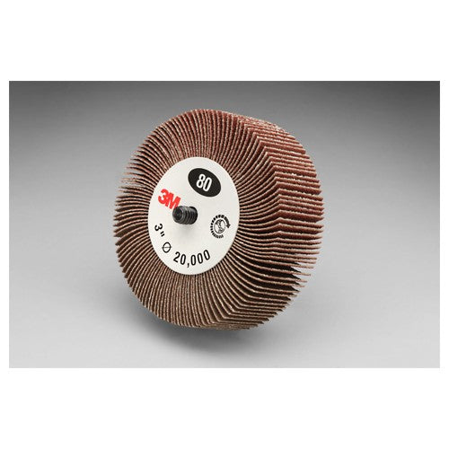 ‎3M Flap Wheel 244D Type 84 3″ × 1″ × 1/4-20 External 80 X-weight - Makers Industrial Supply