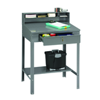 34-1/2"W x 29"D x 53" H - Foreman's Desk - Open Type - w/Lockable Drawer - Makers Industrial Supply