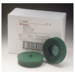 Scotch-Brite Roloc Bristle Disc RD-ZB 07526 50 TR Green 76 mm DSI Insert - Makers Industrial Supply