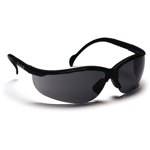 Safety Glasses - Gray Lens, Black Frame Venture II Style - Makers Industrial Supply