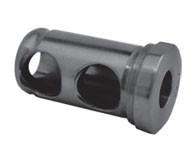 Type J Tool Holder Bushings - Part #  TBJ-15-0625-B - (OD: 1-1/2") (ID: 5/8") (Center Hole Distance: 1-1/8"   &   Shoulder to Center of First Hole: 11/16"   ) (# of Holes: 2 & Hole Size: 7/8") (Length Under Head: 2-1/2") - Makers Industrial Supply