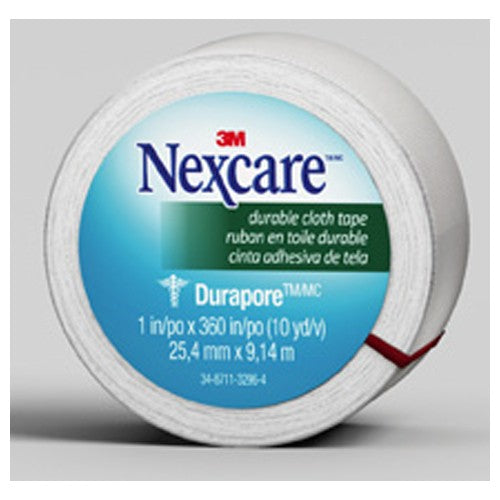 Nexcare Durapore Cloth First Aid Tape 538-P1 1″ × 10 yds Rolled - Makers Industrial Supply