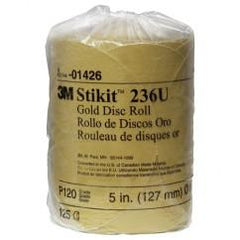 5 - P120 Grit - 236U Disc Roll - Makers Industrial Supply