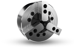 Auto Strong VA Series 3-jaw wedge type non through-hole power chuck (adapter included) - Part # V-212A8 - Exact Industrial Supply