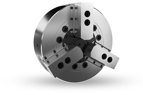 Auto Strong VRA Series Non through-hole power chuck for vertical lathe (adapter included) - Part # V-224RA8 - Exact Industrial Supply