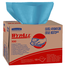 12.5 x 16.8'' - Package of 160 - WypAll X80 Brag Box - Makers Industrial Supply