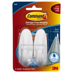 Command Designer Hook with Water-Resistant Strips 17081B-ES - Exact Industrial Supply